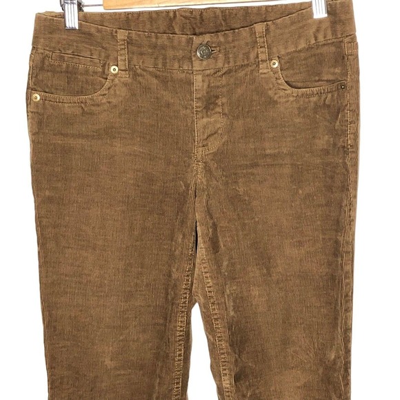 J Crew Womens Favorite Fit Corduroy Jeans Size 4R Brown Low Rise Bootcut - Picture 2 of 7